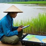 Home 10 희귀 어종 낚시 성공 사례 - **Prompt:** A determined Vietnamese angler, wearing practical fishing attire (long-sleeved shirt, ha...